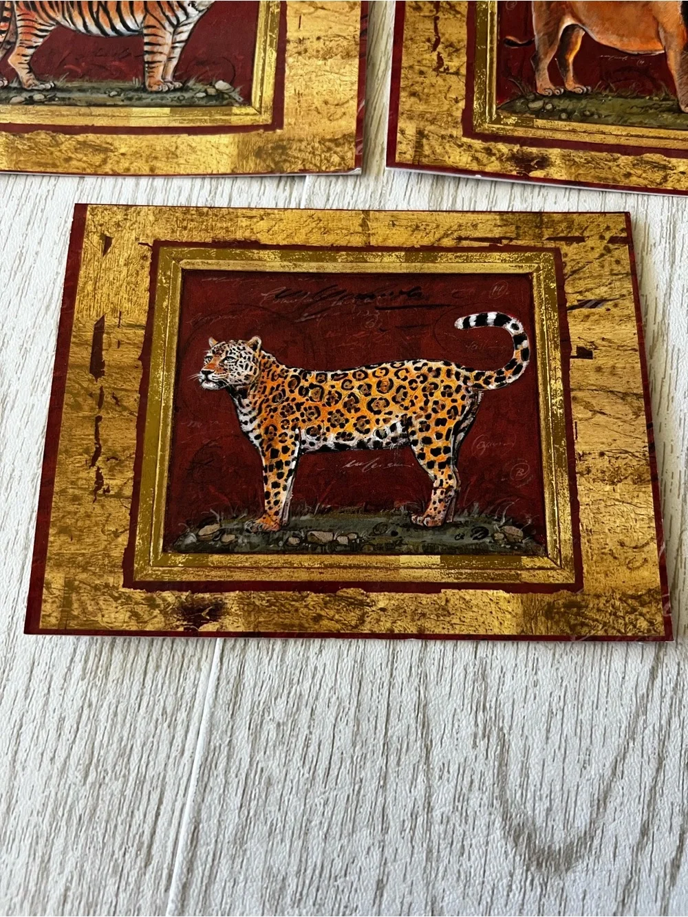 Set of 15 African Cats Blank Notecards with Envelopes Stationary